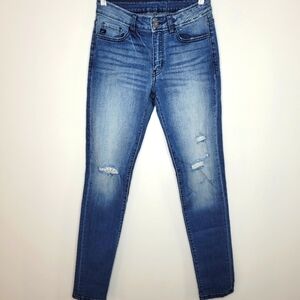 KanCan Skinny Jeans Distressed Sandblasted 24